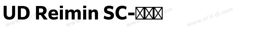 UD Reimin SC字体转换